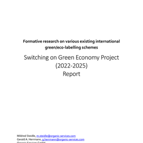 Formative research on various existing international  green/eco-labelling schemes