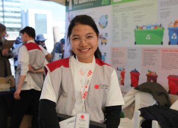 Volunteering gave me a unique chance to interact with over 100 people in a single day, says Ariunaa from Mongolia